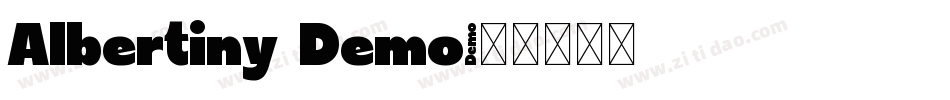 Albertiny Demo字体转换